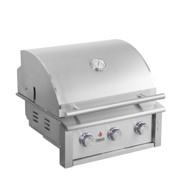 IGNITE Classic Series 25-Inch 3-Burner 304 Stainless Steel Built-In Gas Grill