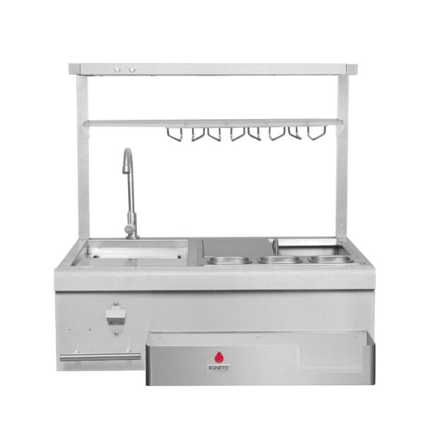 IGNITE Outdoor Stainless Steel Bar Center