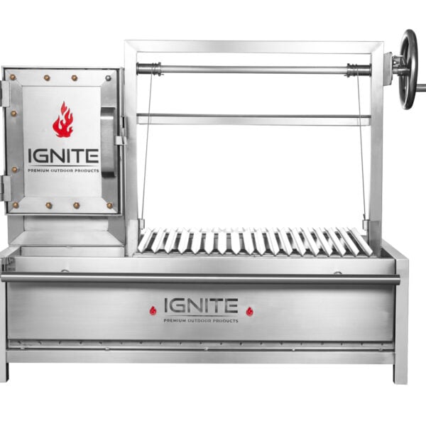 IGNITE 304 Stainless Steel Charcoal Grill with Manual Height Adjustment
